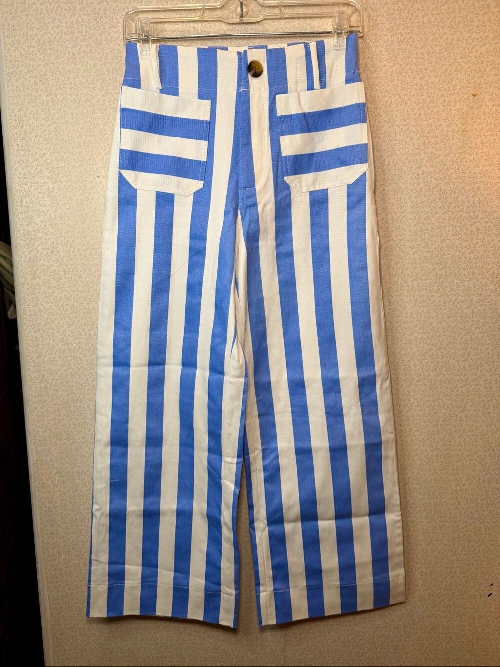 NWT Glam striped wide leg pants